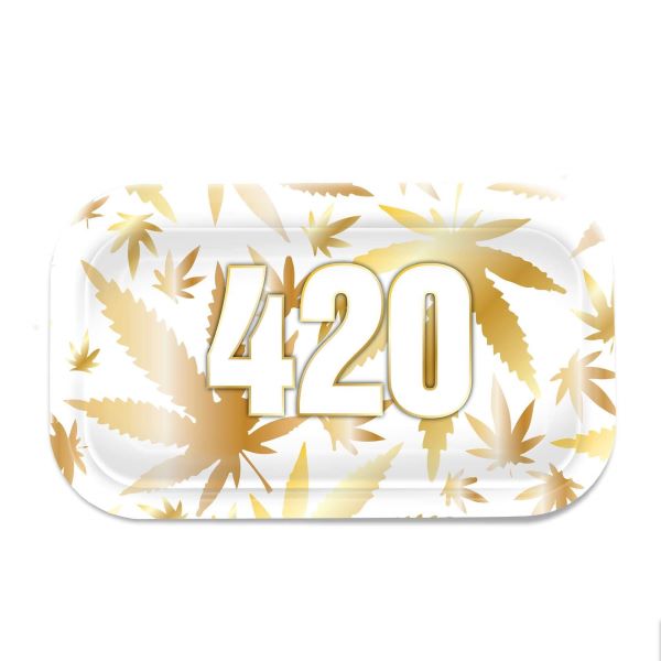 70% DISCOUNT - V-Syndicate 420 Gold Rolling Tray 27x16