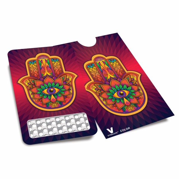 V Syndicate Grinder Card - Hamsa - Red